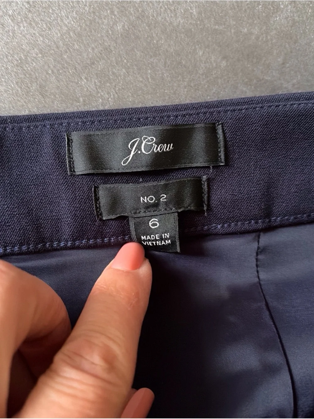 J. Crew Navy Blue Sheath Pencil Skirt